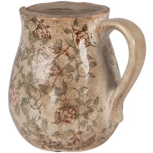 Clayre & Eef Decoratieve Kanne Beige-Groen 16x13x16 cm