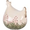 Clayre & Eef Decoratief Beeld Huhn 12x11x13 cm Beige-Groen