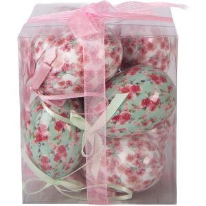 Clayre & Eef hangende kerstdecoratie eieren set van 9...