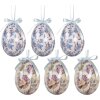 Clayre & Eef Kerst- en Pasendecoratie Eihangers Set van 6, Ø 7x10 cm