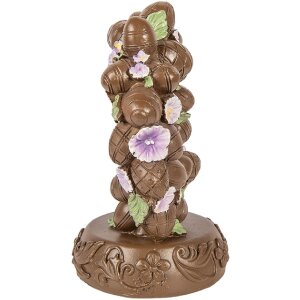 Clayre & Eef Kerstdecoratie Eier Bruin-Groen 17x11x19 cm