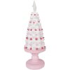 Clayre & Eef kerstdecoratie taart roze-wit Ø 14x39 cm