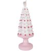 Clayre & Eef kerstdecoratie taart roze-wit Ø 14x39 cm