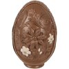Clayre & Eef kerstdecoratie ei bruin-wit Ø 9x13 cm