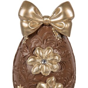 Clayre & Eef Decoratief Ei 10x9x21 cm Bruin-Goud