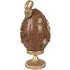 Clayre & Eef Decoratief Ei 10x9x21 cm Bruin-Goud
