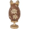 Clayre & Eef Decoratief Ei 10x9x21 cm Bruin-Goud