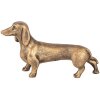 Clayre & Eef decoratief hondbeeld bruin-brons 14x4x8 cm
