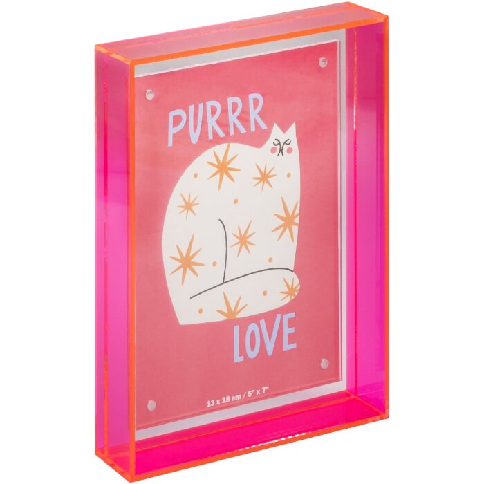 Walther Summertime Neon Acryl-portretlijst 13x18 cm – Neon Roze