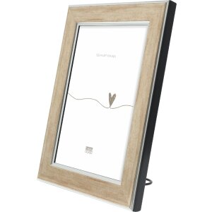 Deknudt S244 fotolijst brons 20x30 cm met gekeelde rand en MDF-achterkant