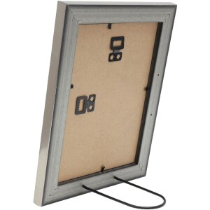 Deknudt fotolijst S244 zwart met zilveren rand 20x30 cm