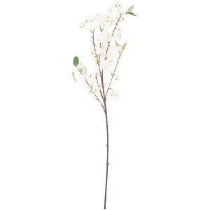 Clayre & Eef bloemdecoratie wit en groen 10x12x90 cm