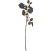 Clayre & Eef kerstdecoratie tak met bloemen blauw-groen 12x12x70 cm
