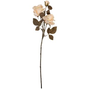 Clayre & Eef Kerstdecoratie Tak met Bloemen 12x12x70 cm wit en groen