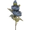 Clayre & Eef kerstdecoratie tak met bloemen blauw-groen 16x16x72 cm