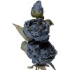 Clayre & Eef kerstdecoratie tak met bloemen blauw-groen 16x16x72 cm