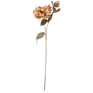 Clayre & Eef decoratief takje met bloemen bruin-groen...