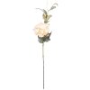 Clayre & Eef kerstdecoratie tak met bloemen beige en groen 14x14x78 cm