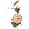 Clayre & Eef Kerstdecoratie Blad met Bloemen Geelgroen 14x14x83 cm