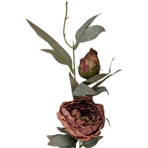 Clayre & Eef kerstdecoratie tak met bloemen in roze- en groentinten 14x14x83 cm