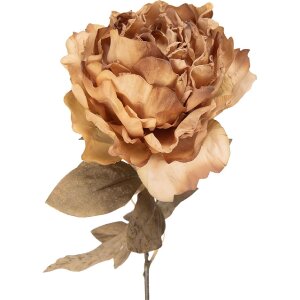 Clayre & Eef kunstbloem Parijsroos 14x14x70 cm beige-groen