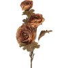 Clayre & Eef kerstdecoratie tak met bloemen bruin groen 10x12x70 cm
