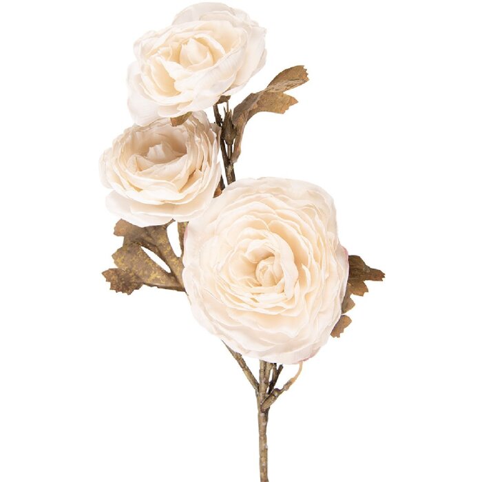 Clayre & Eef 5PL0248W Dekoration Zweig mit Blumen 10x12x70 cm