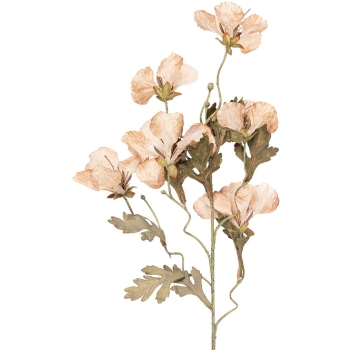 Clayre & Eef kerstdecoratie tak met bloemen beige-groen 8x20x82 cm