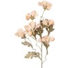 Clayre & Eef kerstdecoratie tak met bloemen beige-groen 8x20x82 cm