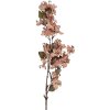 Clayre & Eef Kerstdecoratie Tak met Bloemen Roze-Groen 10x15x101 cm