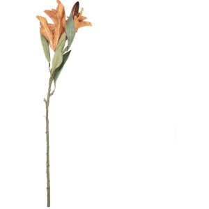 Clayre & Eef kerstdecoratie tak met bloemen bruin groen 12x16x88 cm