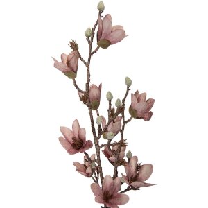 Clayre & Eef Kerstdecoratie Tak met Bloemen in Roze en Bruin 12x15x92 cm