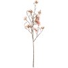 Clayre & Eef kerstdecoratie tak met bloemen in roze en bruin 15x20x90 cm