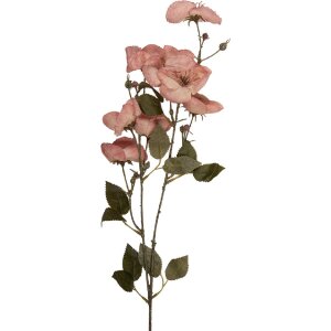 Clayre & Eef decoratieve tak met bloemen, roze-groen, 10x14x80 cm