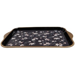 Clayre & Eef tafelblad 38x27x2 cm zwart-wit