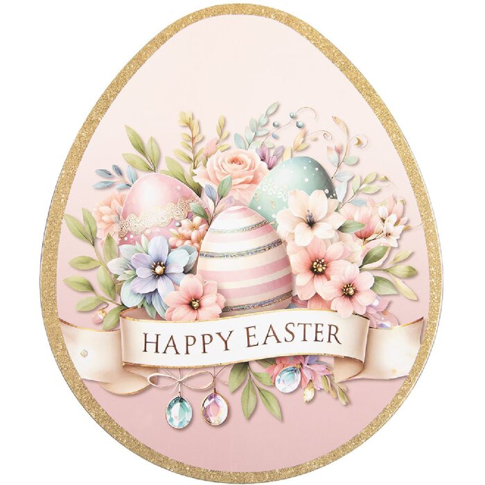 Clayre & Eef Pasen-Platstekker 35x29 cm goud roze pastel