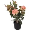 Clayre & Eef kunstplant rozen 20x20x55 cm, roze en groen