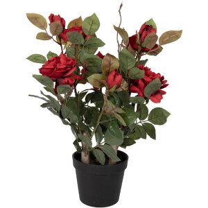 Clayre & Eef 6PL0413R Kunstpflanze Rosen 20x20x55 cm