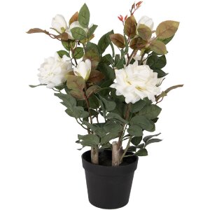 Clayre & Eef 6PL0413W Kunstpflanze Rosen...