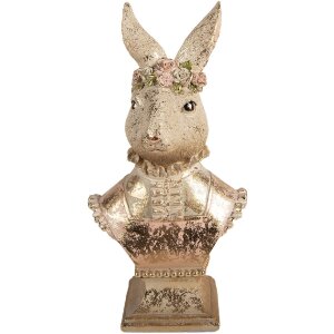 Clayre & Eef Decoratieve Kaninchenbüste Beige...