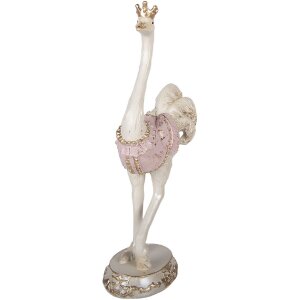 Clayre & Eef decoratief bloemenstuk zacht wit met roze nuances 23x11x41 cm