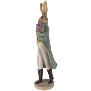 Clayre & Eef Gouden Konijn Decoratie 17x15x53 cm