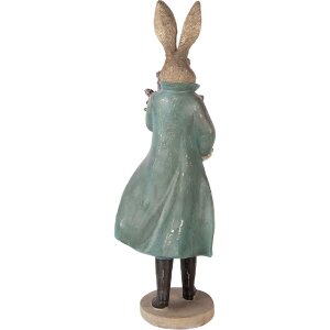 Clayre & Eef Gouden Konijn Decoratie 17x15x53 cm