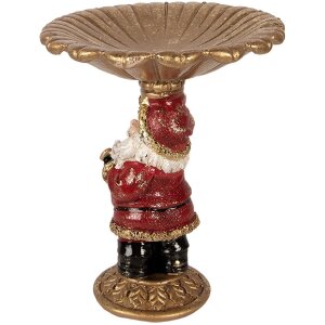 Clayre & Eef Kerstman-figuur goud rood 24x19x24 cm