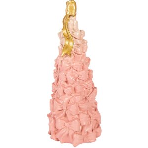 Clayre & Eef Kerstdecoratie Torte roze-goud Ø 12x29 cm