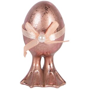 Clayre & Eef Decoratief Ei Roze-Oranje Ø 6x10 cm