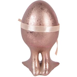 Clayre & Eef Decoratief Ei Roze-Oranje Ø 6x10 cm