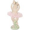 Clayre & Eef 6PR6078 Dekoration Kaninchen Beige-Rosa 10x9x27 cm