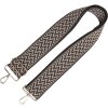 Juleeze schoudertassengordel 5x140 cm zwart-wit