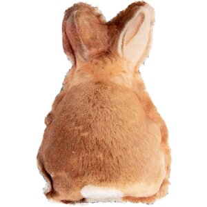 Clayre & Eef konijnenkussen bruin-wit 13x5x22 cm